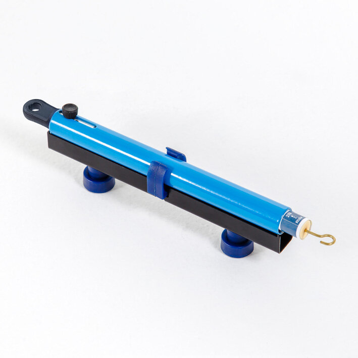Dinamômetro tubular de 0 a 2 N, precisão 0,02 N, fixação magnética